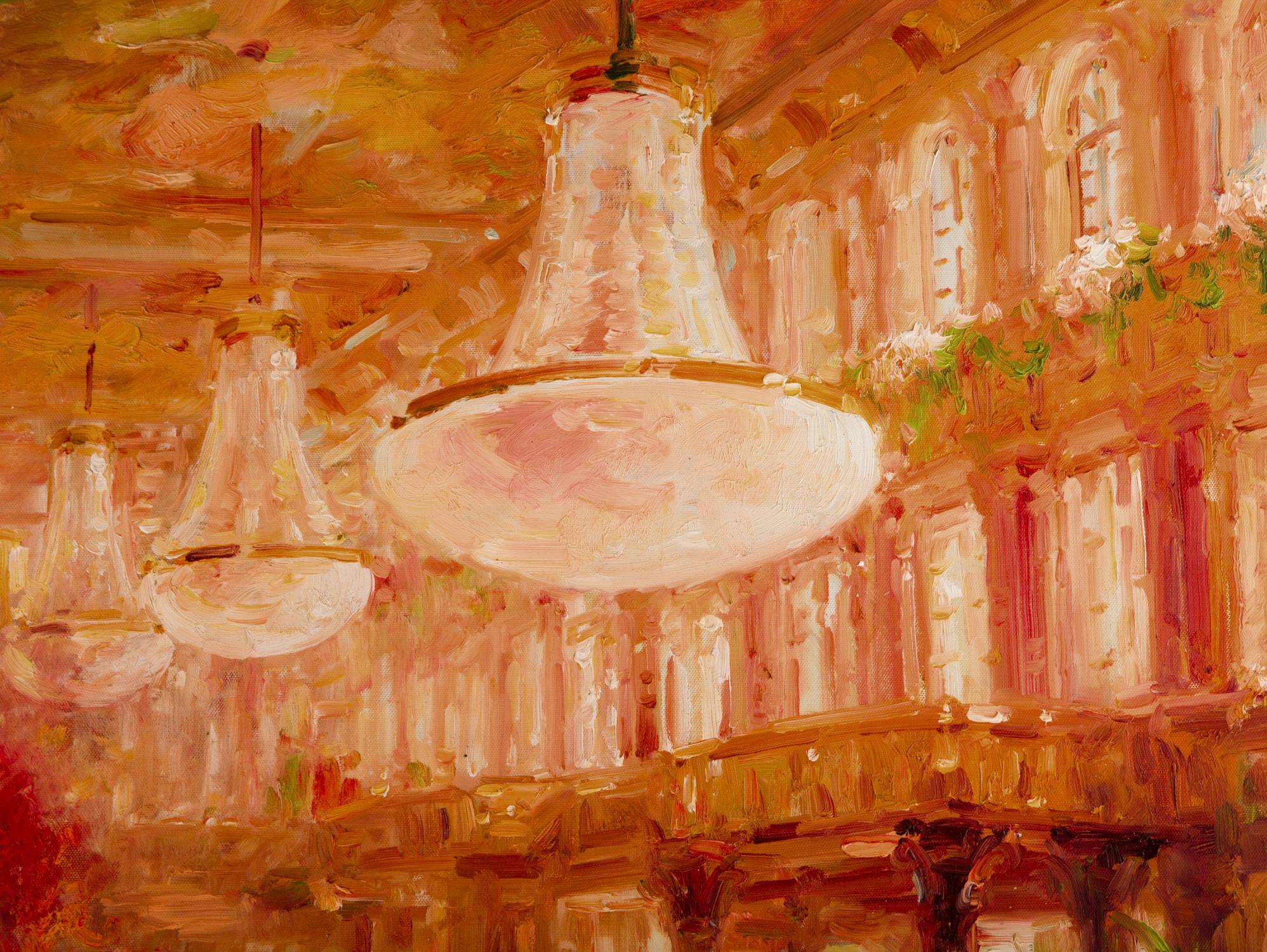 Impressionistisches Original-Ölgemälde „Dance Ball 1“, Lin Hongdan im Angebot 2