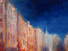 Lin Hongdan Impressionist Original Oil Painting "Night 3"
