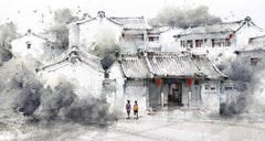 The ink-wash hues of Chaozhou Watercolor Original Painting on Paper