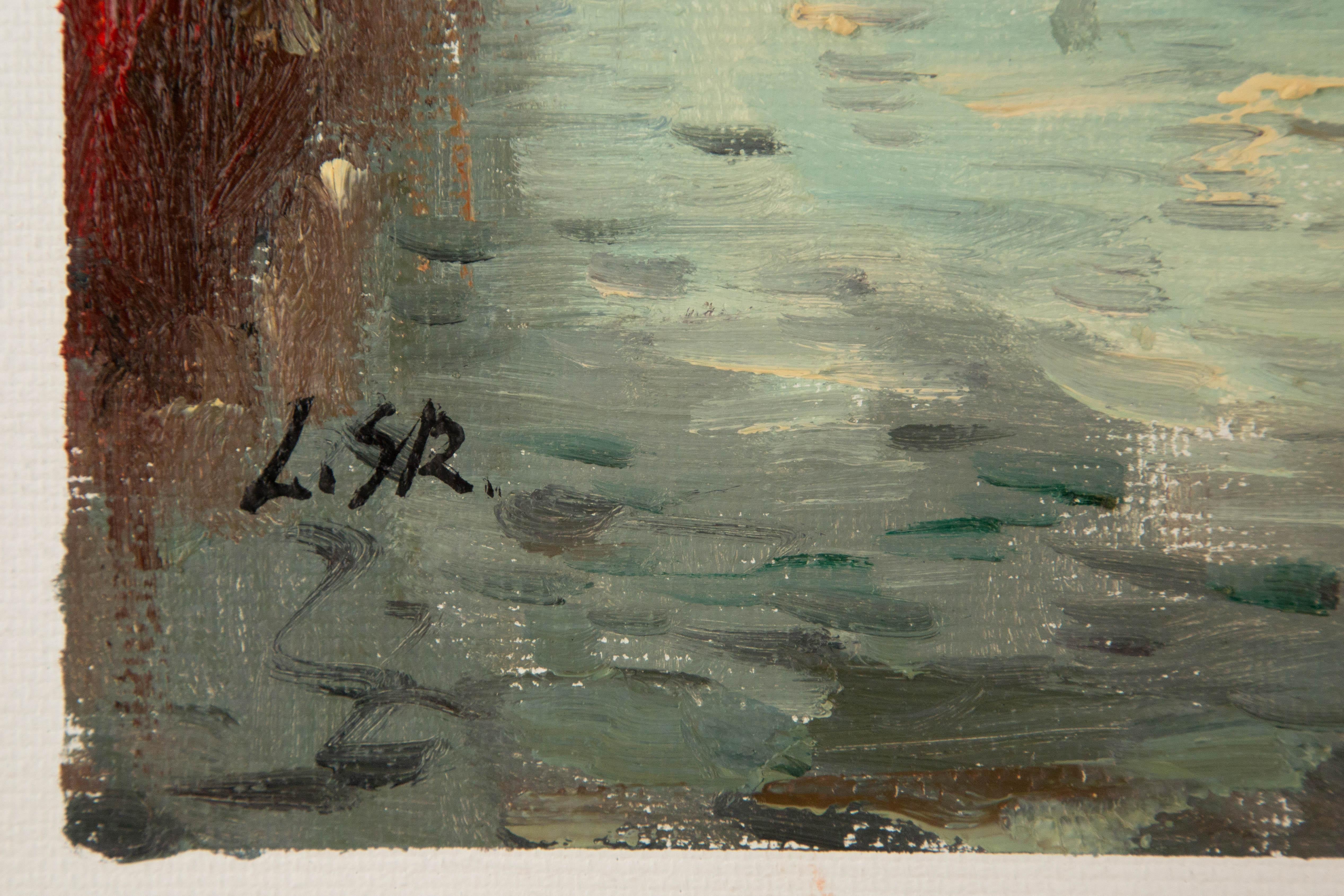 Lin Shurong Impressionist Original Oil On Canvas 