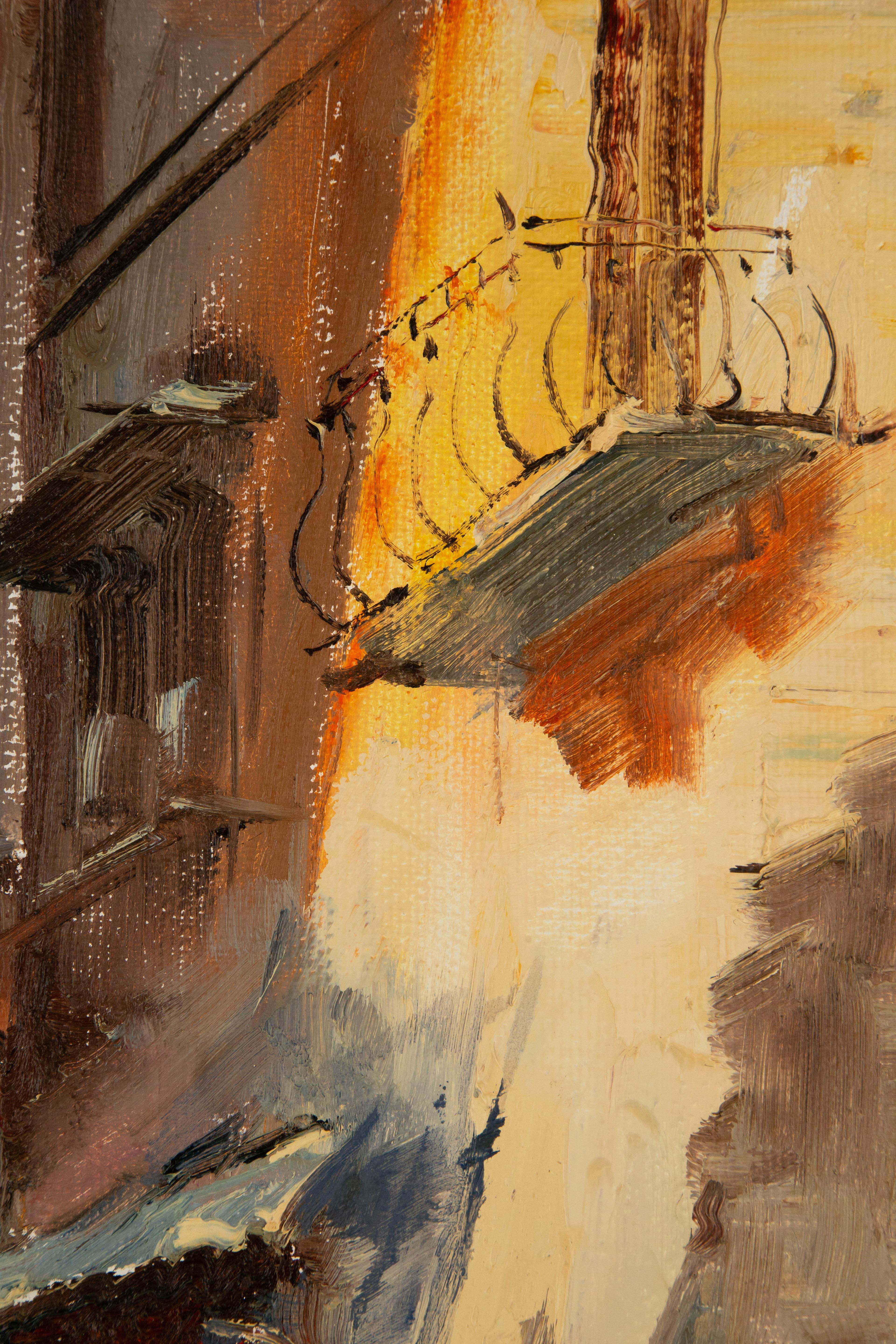Lin Shurong Impressionist Original Oil On Canvas 