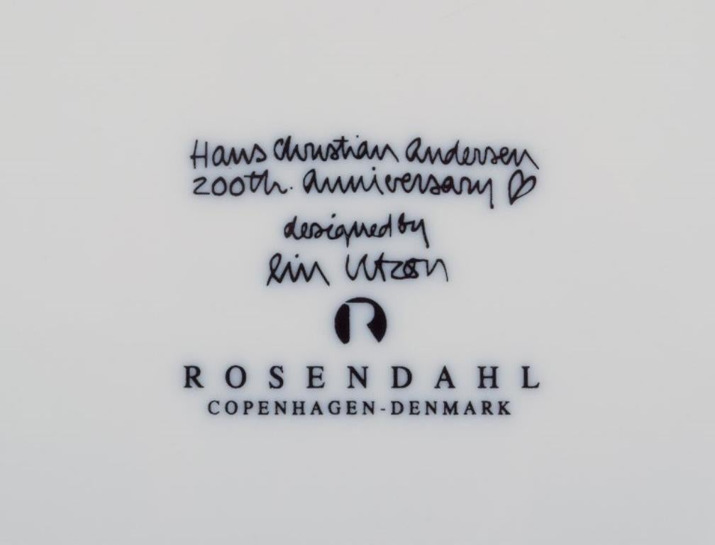 Porcelain Lin Utzon for Rosenthal, Germany. Four plates in porcelain. For Sale