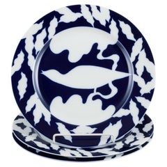 Lin Utzon para Rosenthal, Alemania. Tres cubreplatos de porcelana.