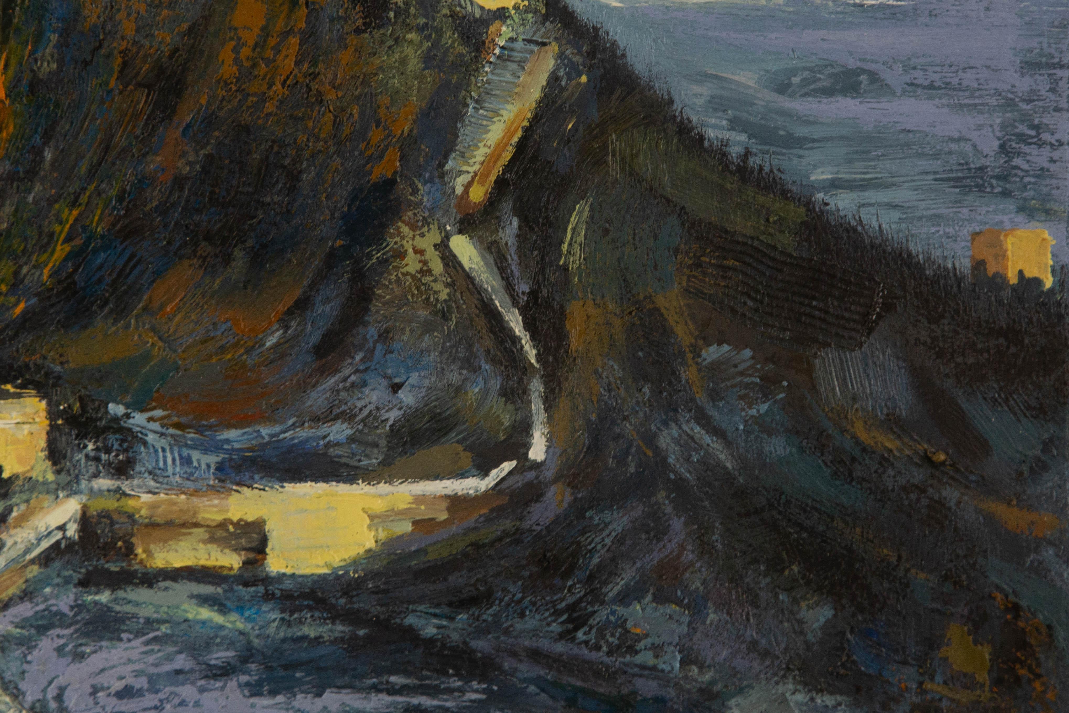 Lin Xu Landscape Original Oil On Canvas 