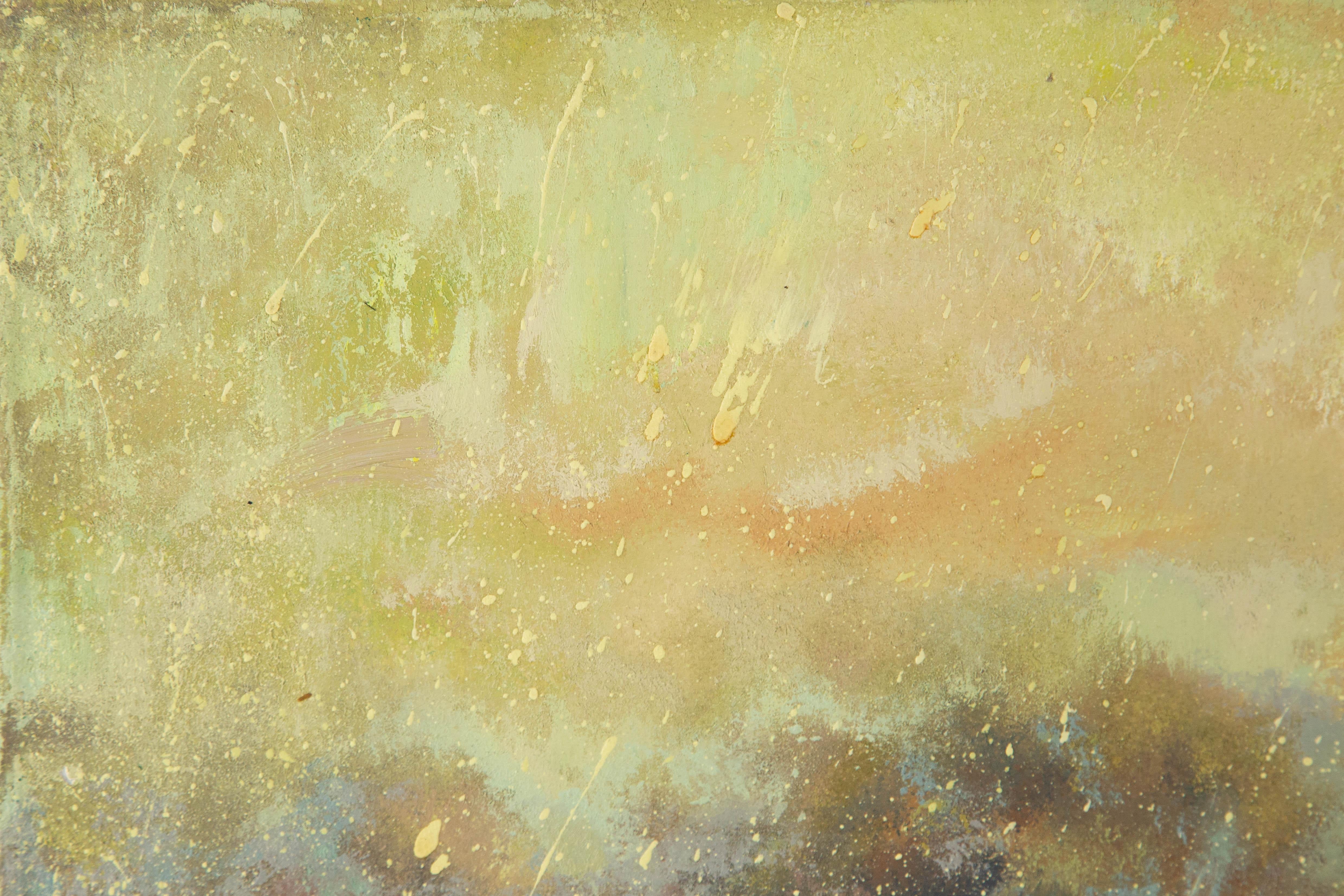 Lin Xu Wasserlandschaft Original Öl auf Leinwand 