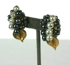 Lina Baretti - Boucles d'oreilles en perles et dorées