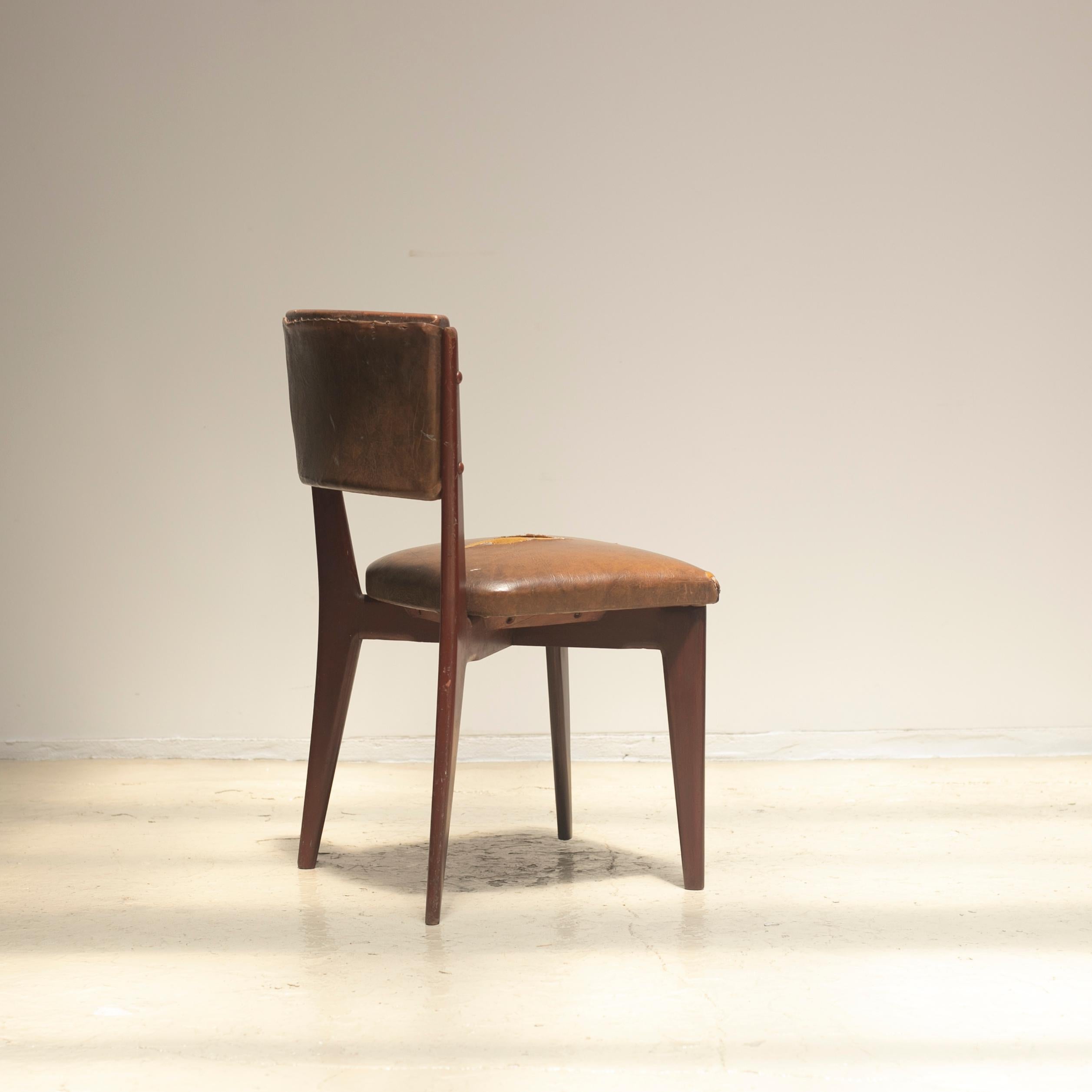 Mid-20th Century Lina Bo Bardi “C12” Dining Chair for Studio d´Arte Palma, circa 1950