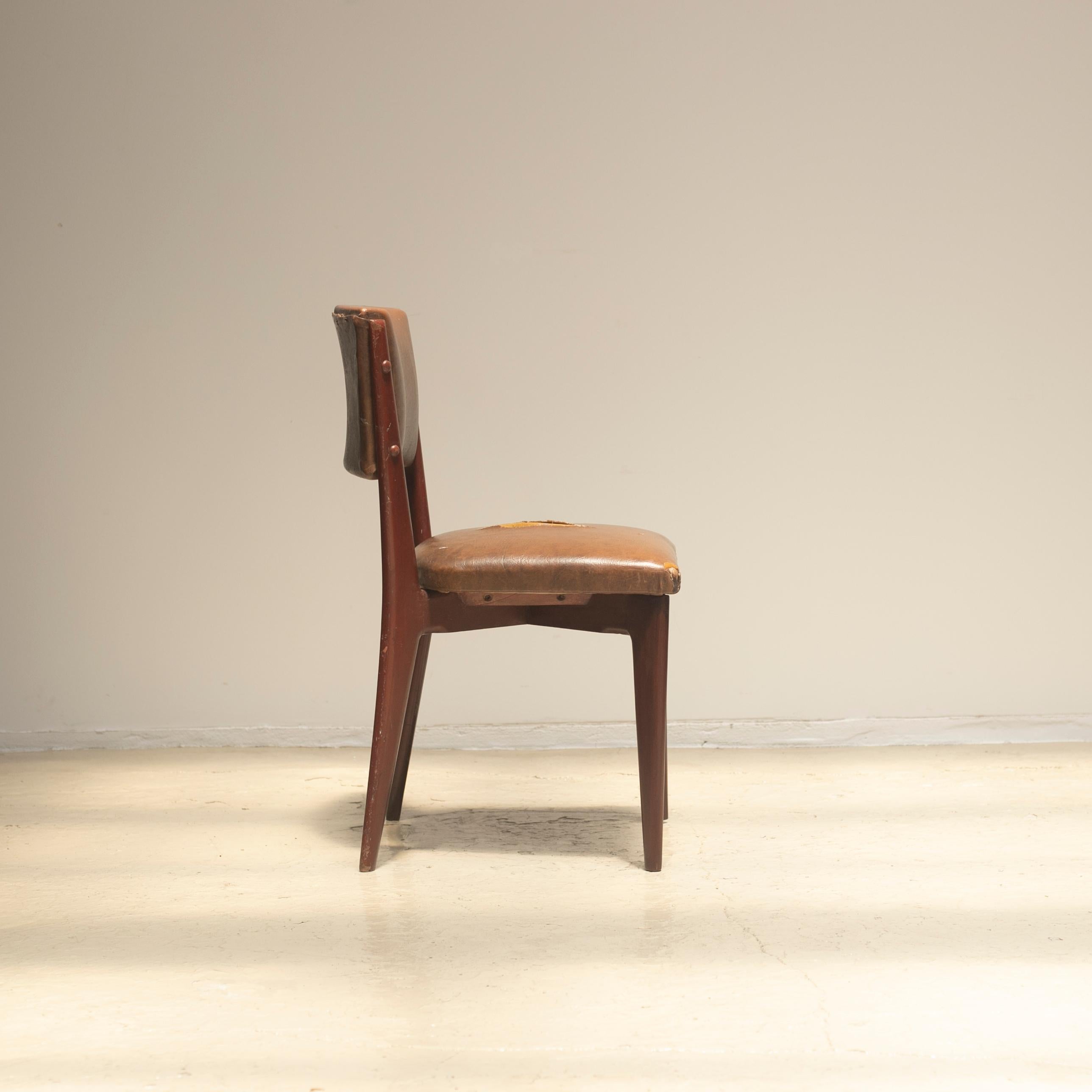 Lina Bo Bardi “C12” Dining Chair for Studio d´Arte Palma, circa 1950 1