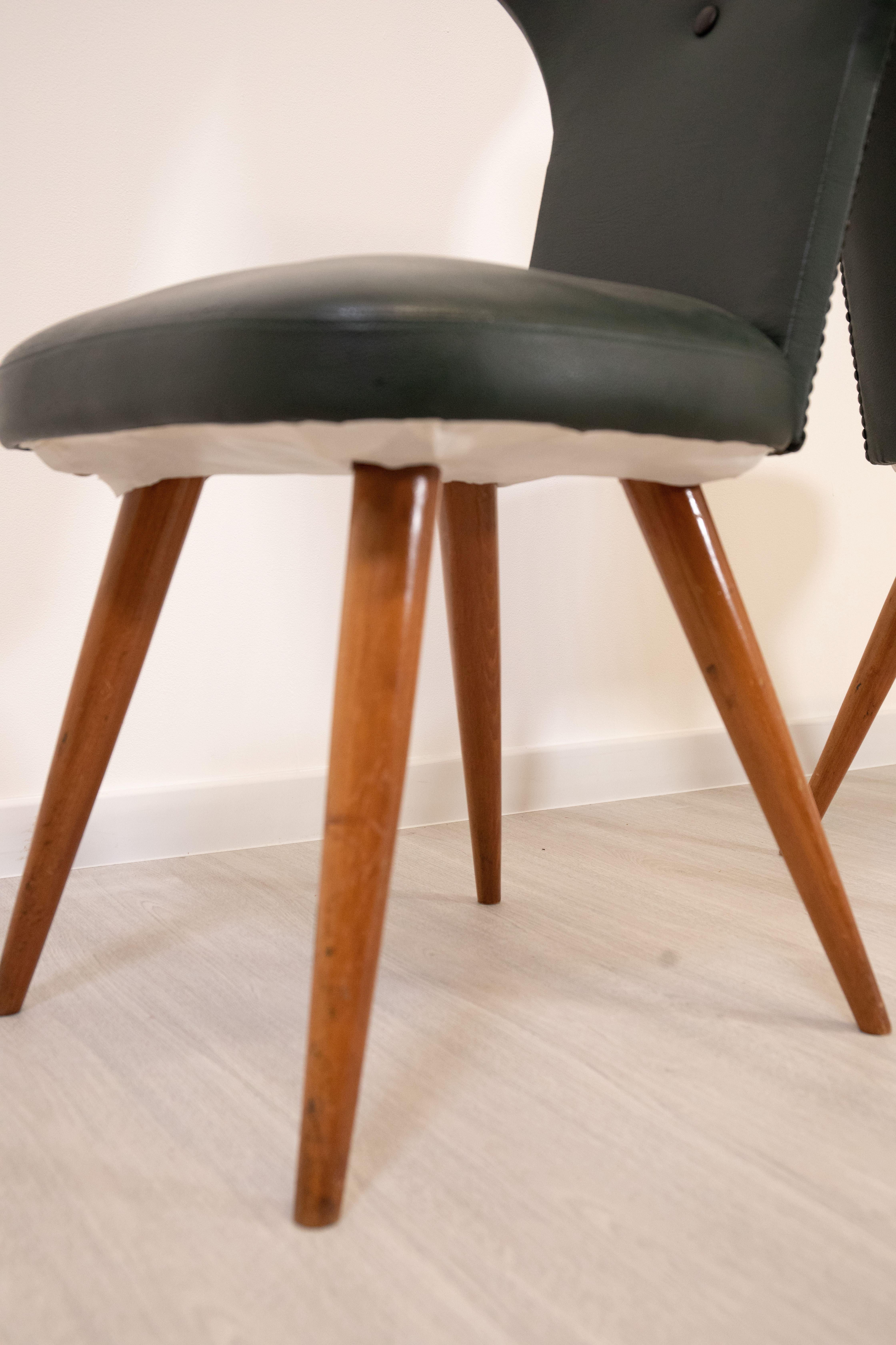 Lina Bo Bardi and Carlo Pagani (attr)  - Pair of Chairs. 1960 In Good Condition For Sale In Palermo, PA