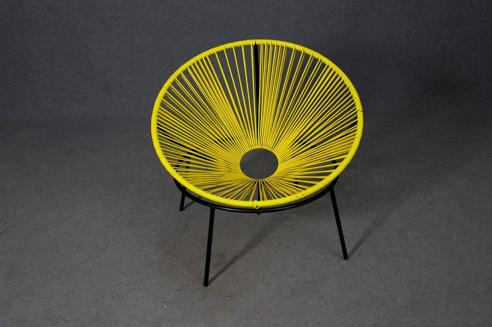 Mid-Century Modern Lina Bo Bardi Midcentury Bowl Chair in Iron and Plastic, 1950s