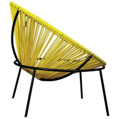 Lina Bo Bardi Midcentury Bowl Chair in Iron and Plastic, 1950s