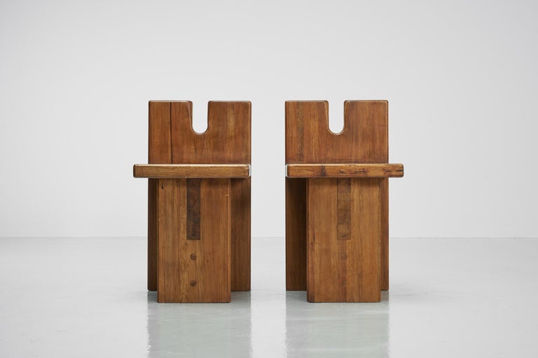 Lina Bo Bardi SESC Stools Pompeia, Brazil, 1980 In Good Condition For Sale In Roosendaal, Noord Brabant