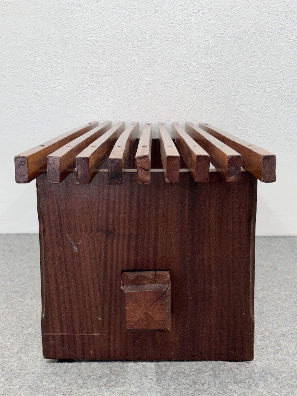 Lina Bo Bardi Slatted Panca In Legno Di Peroba E Brauna 5
