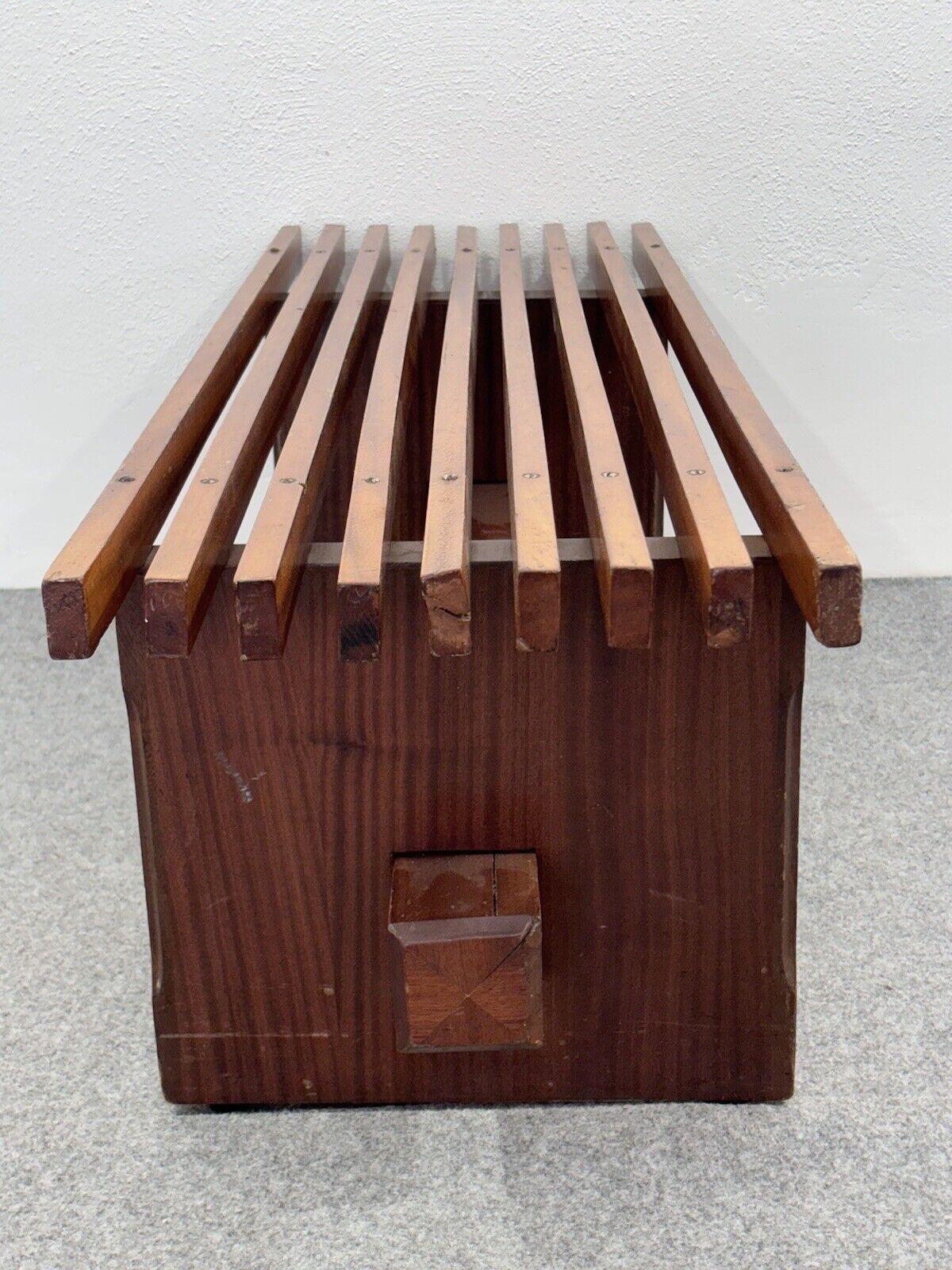 Lina Bo Bardi Slatted Panca In Legno Di Peroba E Brauna 6