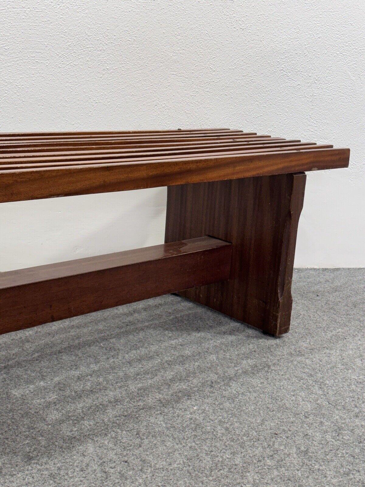 Lina Bo Bardi Slatted Panca In Legno Di Peroba E Brauna 4