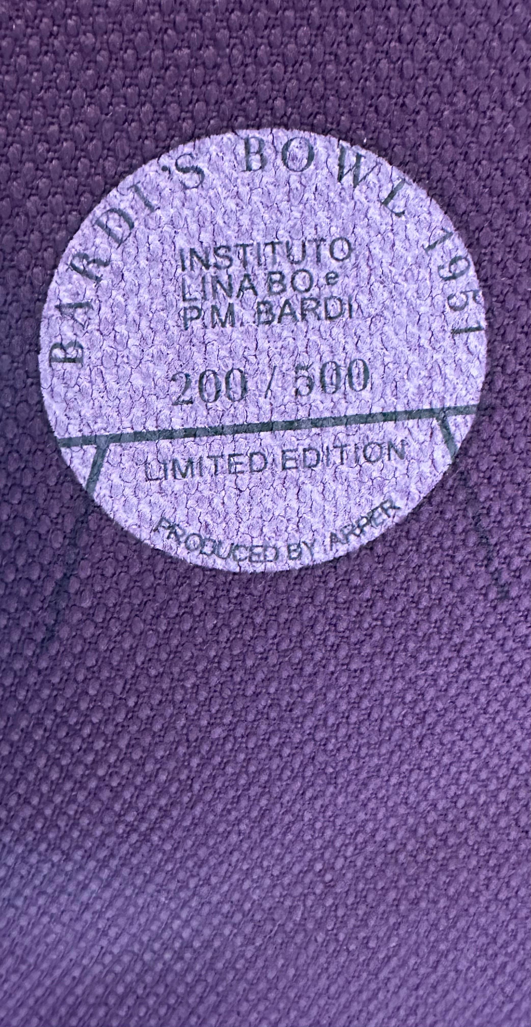 Silla Bowl de Lina Bo Bardi diseñada en 1951, edición limitada reeditada por Arper Moderno de mediados de siglo en venta