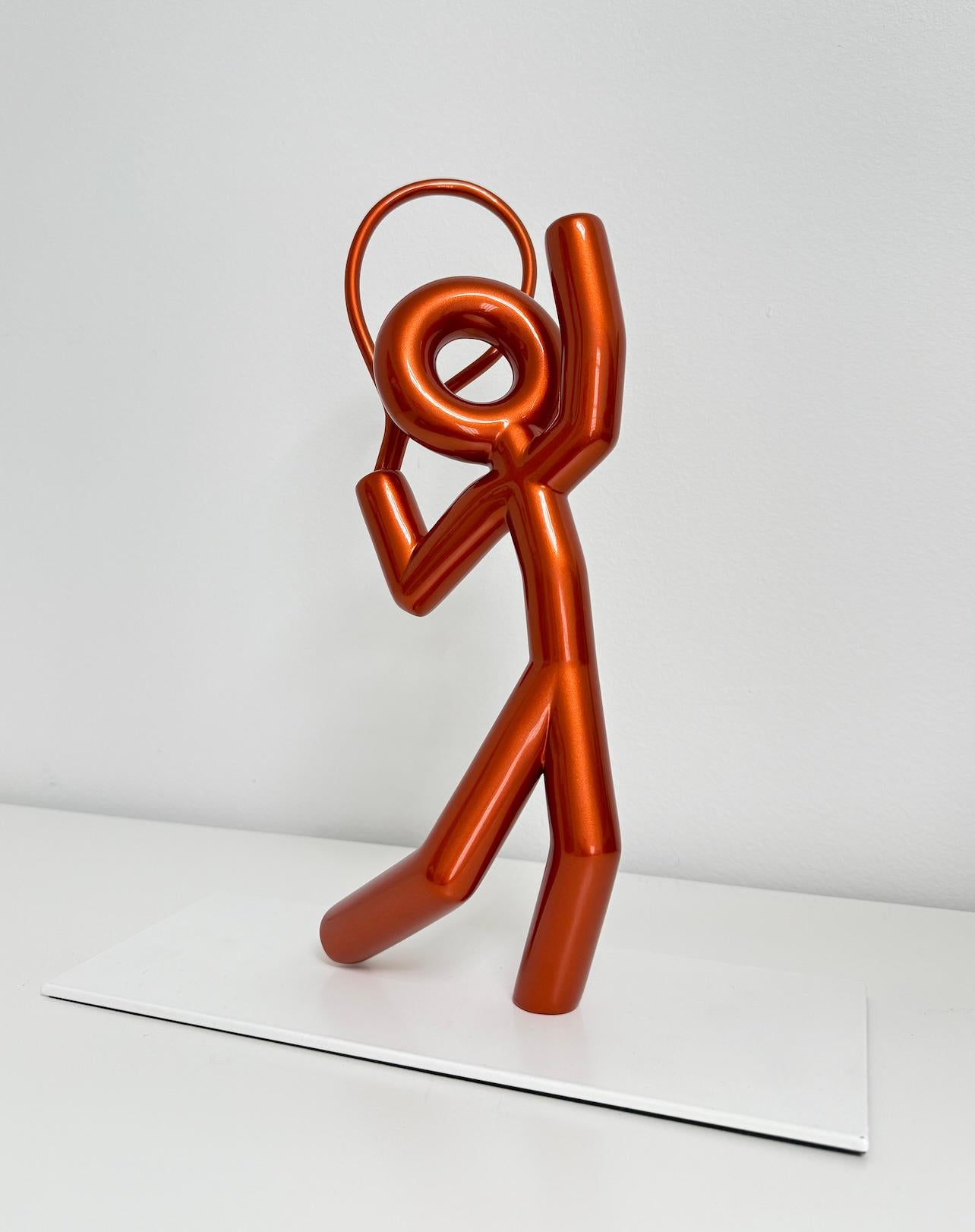 Tennista arancione - Sculpture di Lina Condes