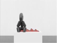 The Thinker on the Bench (Schwarz)