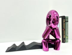 The Thinker on the Bench (Pink)