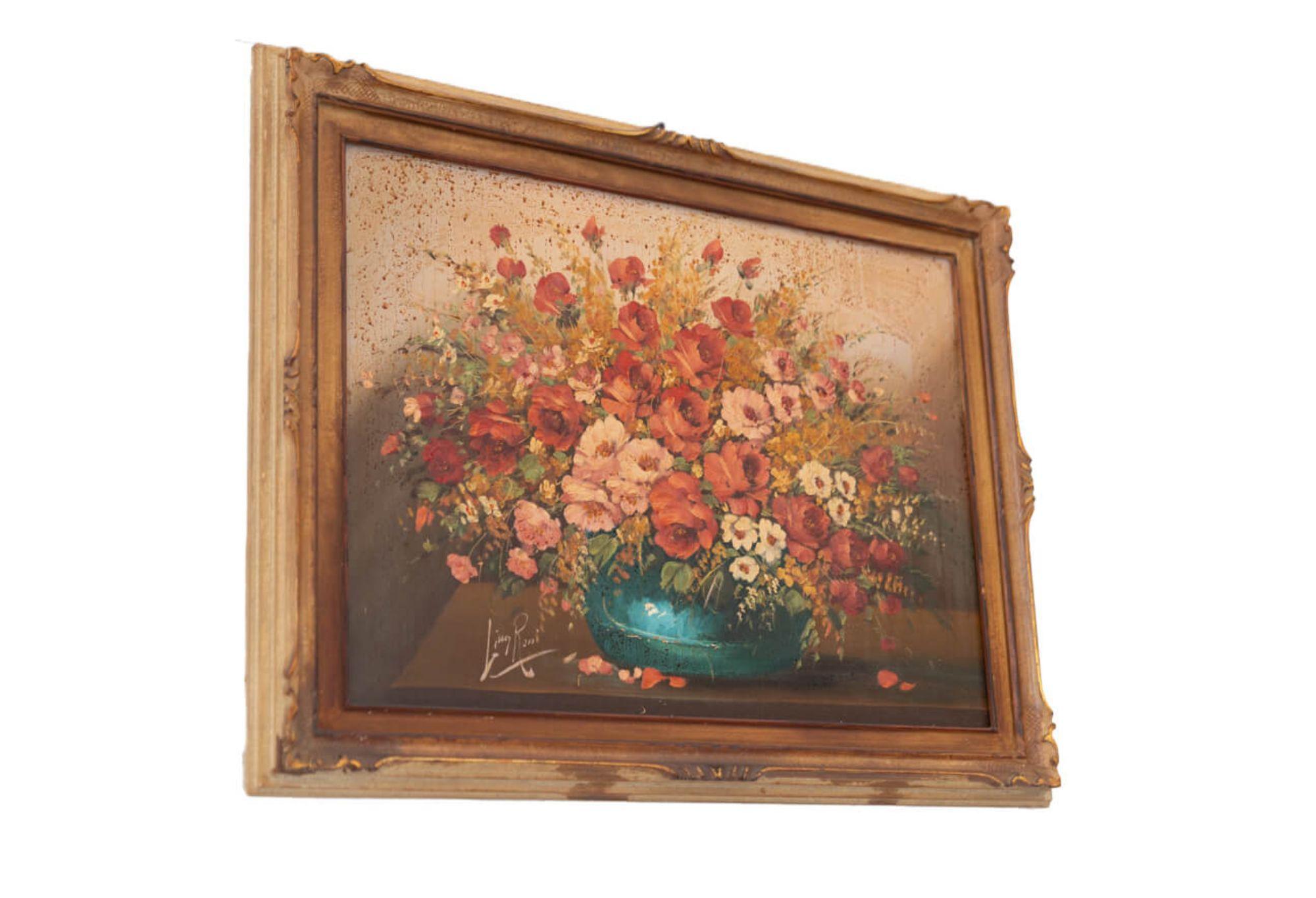 Mid-20th Century Composition florale de Lina Rossi, années 1930 - L'élégance intemporelle en fleurs en vente