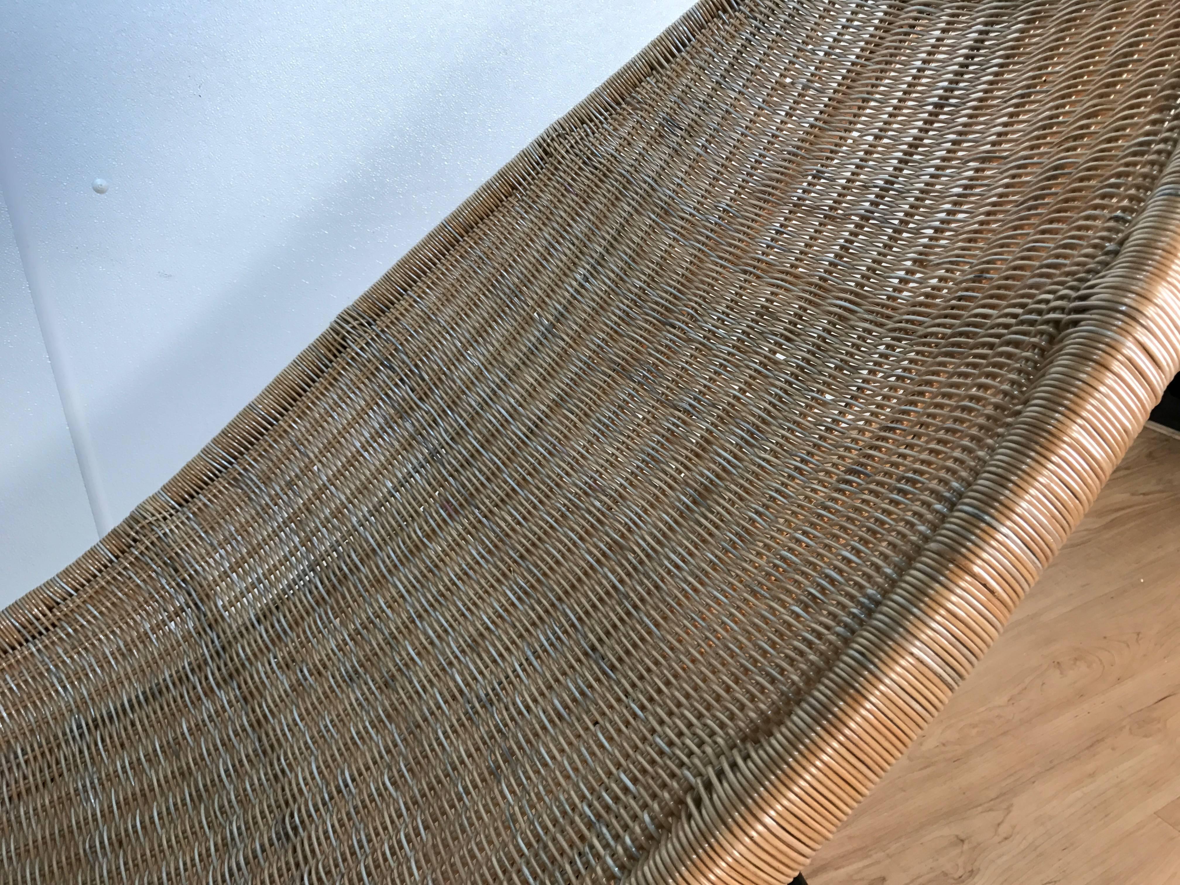 Lina Zervudachi for Elsa Schiaparelli Rattan Fish Lounge In Excellent Condition In West Palm Beach, FL