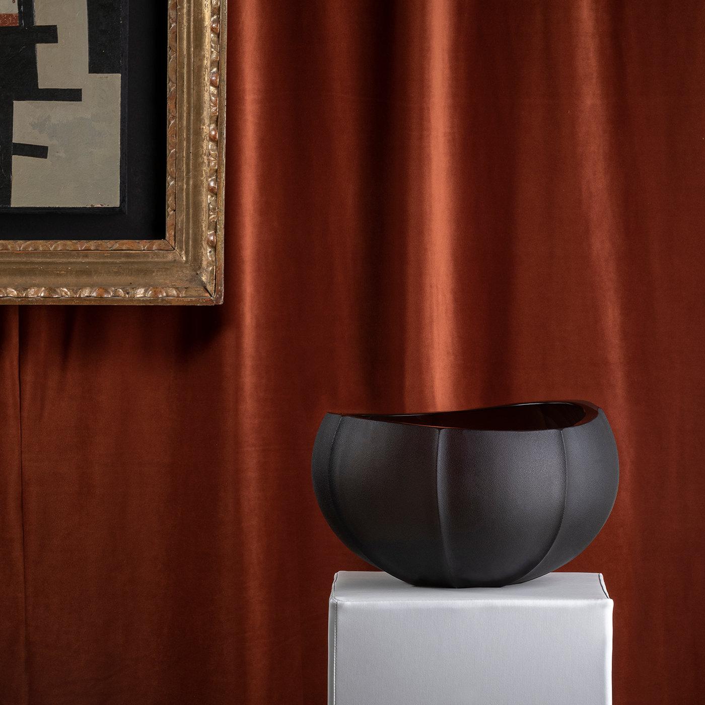 Verre de Murano Vase de taille moyenne Linae Smoke de Federico Peri en vente