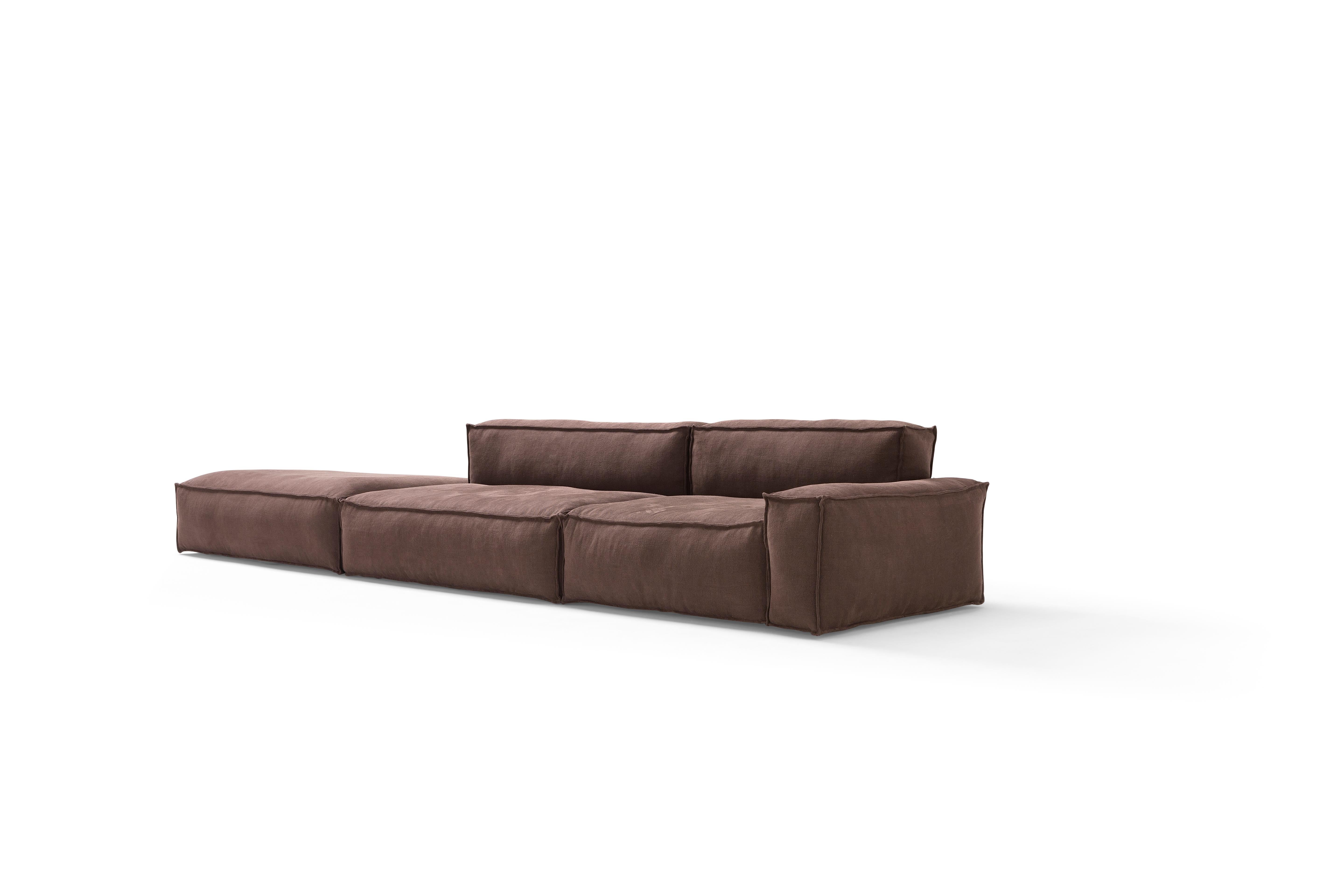 Post-Modern Linamore Davis Fabric Sofa Composition by Amura Lab For Sale