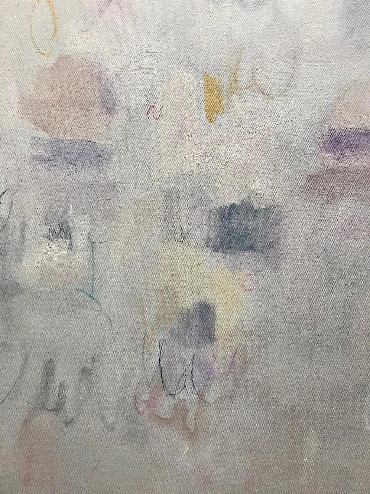 Linc Thelen, Large abstract painting, Soft pastel color, Framed For Sale 2