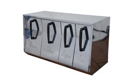 Lincoln Beautyware Chrome Mid Century Kitchen Sugar Flour Coffee Tea Canister