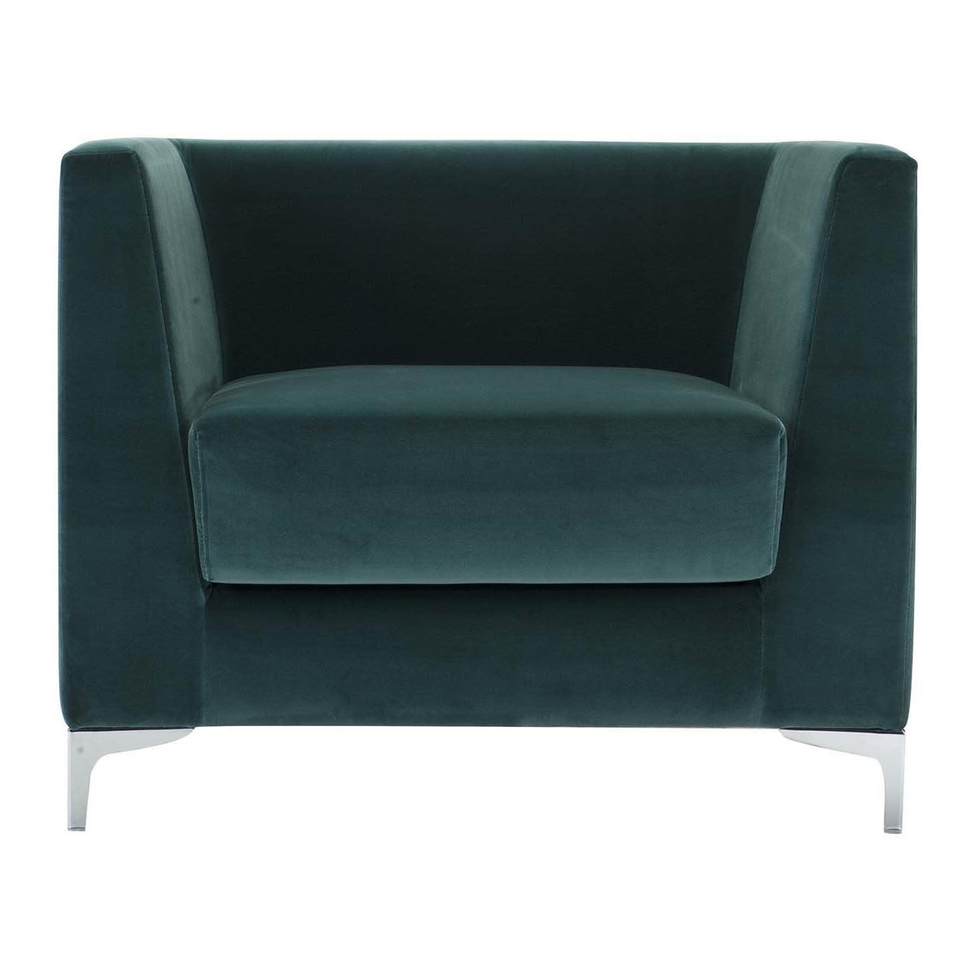 Cleio Large Blue Armchair For Sale at 1stDibs