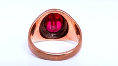 Lincoln College Mens Ring 10kt Cross Inlay*