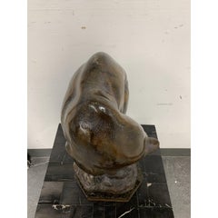 Lincoln Fox Bear Bronze Cast Metal Sculpture