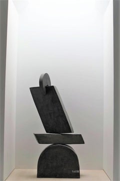 Large Statement Abstract Contemporary Sculpture - Dark Gray