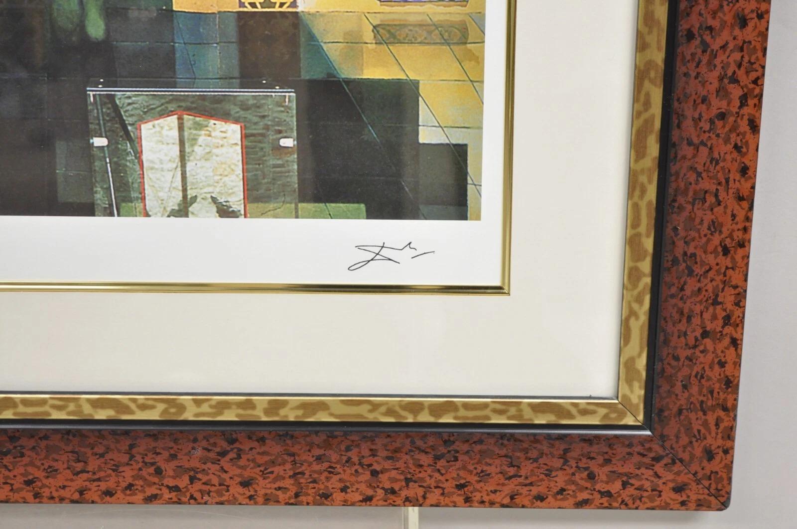 Lincoln en Dalivision Visión de Lincoln Impresión Giclée de Salvador Dalí Limitada 134/300 Vidrio en venta