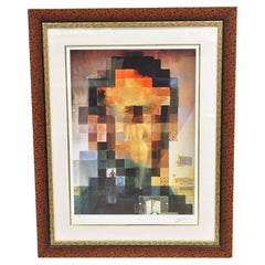 Lincoln in Dalivision Lincoln Vision Salvador Dali Giclee Print Limited 134/300