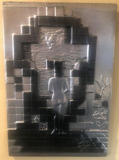 "Lincoln in Dalivision" Platinum Edition Bas Relief Plaque by Salvador Dali