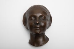 l’Inconnue de la Seine Bronze Mask Sculpture France