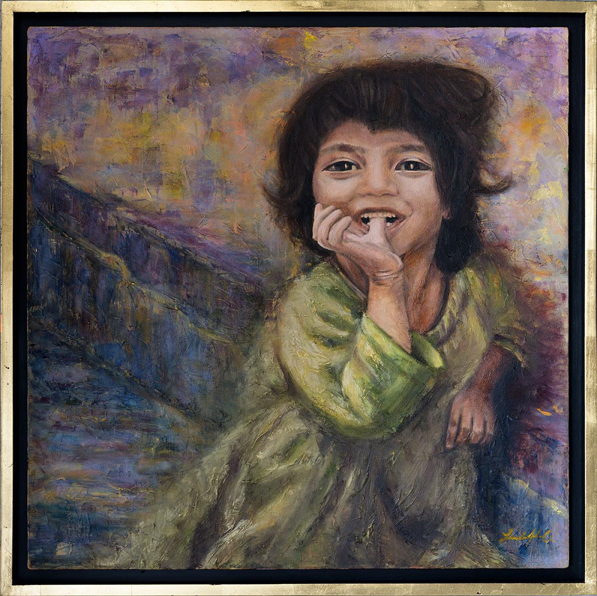 Happiness has no zip code - Painting by Linda Achar Cohen
