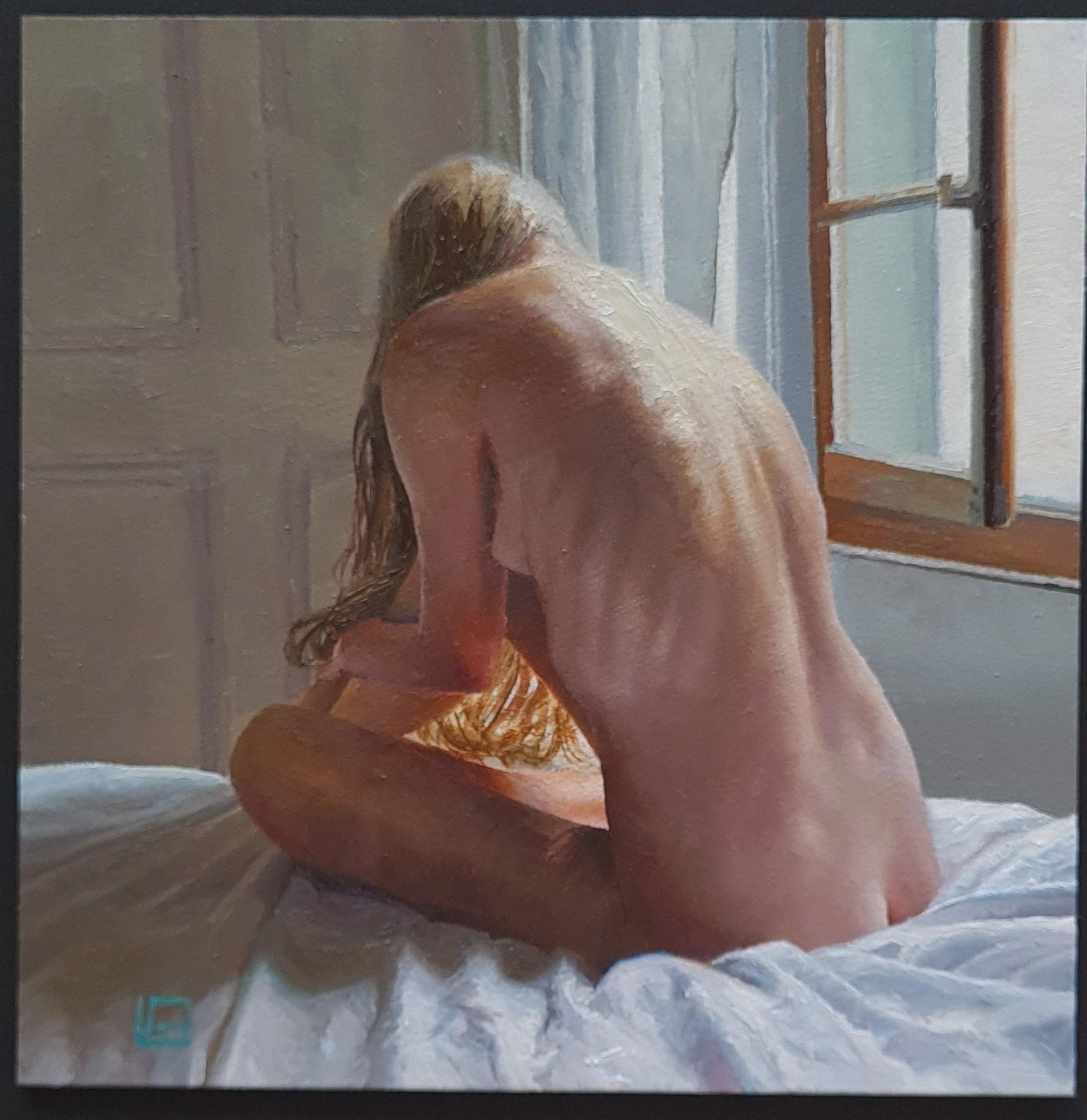 Figurative Painting di Linda Delahaye - Solitudine II