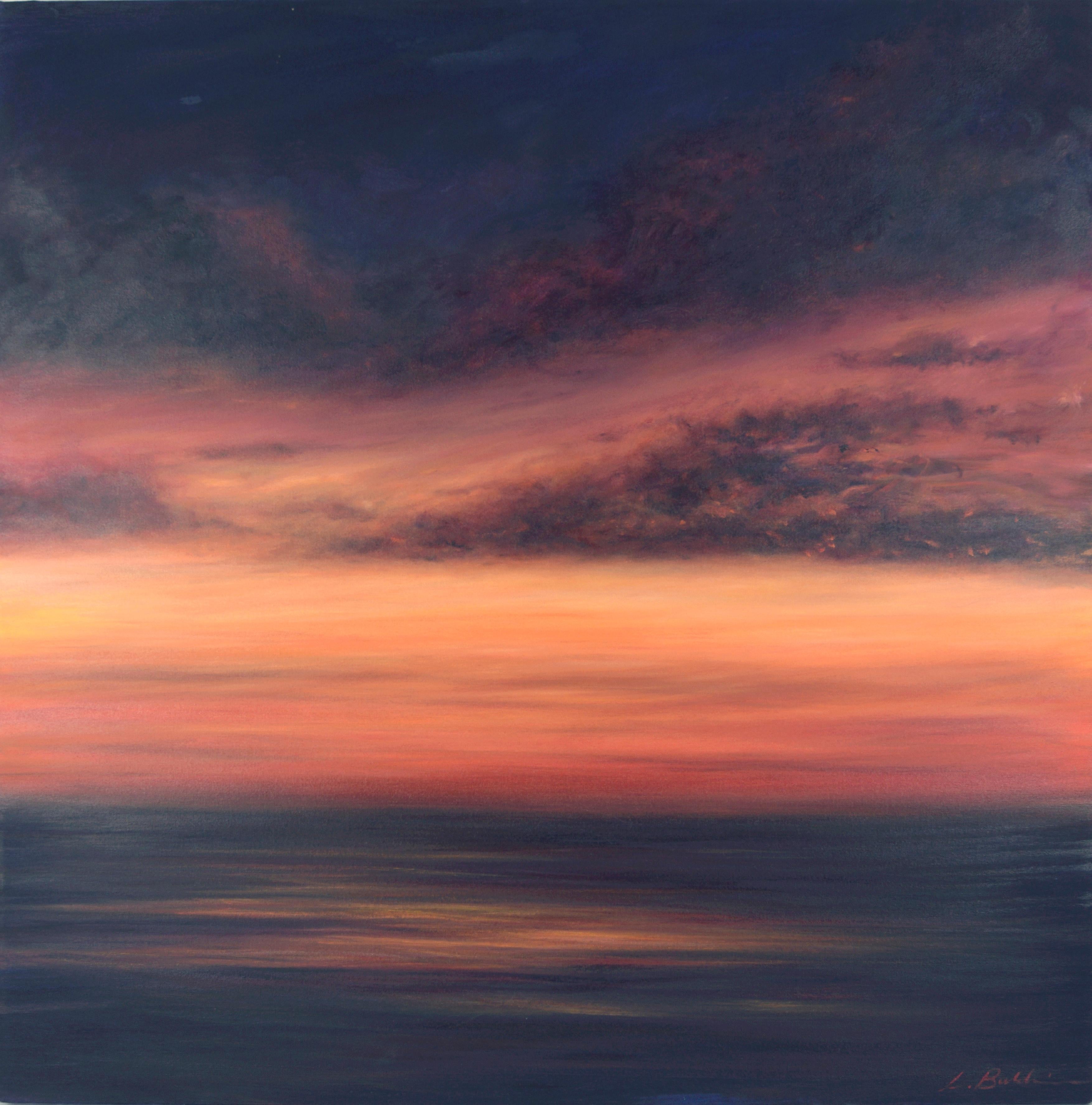 Sunset over the Sea - Large Scale Original Acrylic Painting