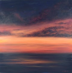 Sunset over the Sea - Large Scale Original Acrylic Painting