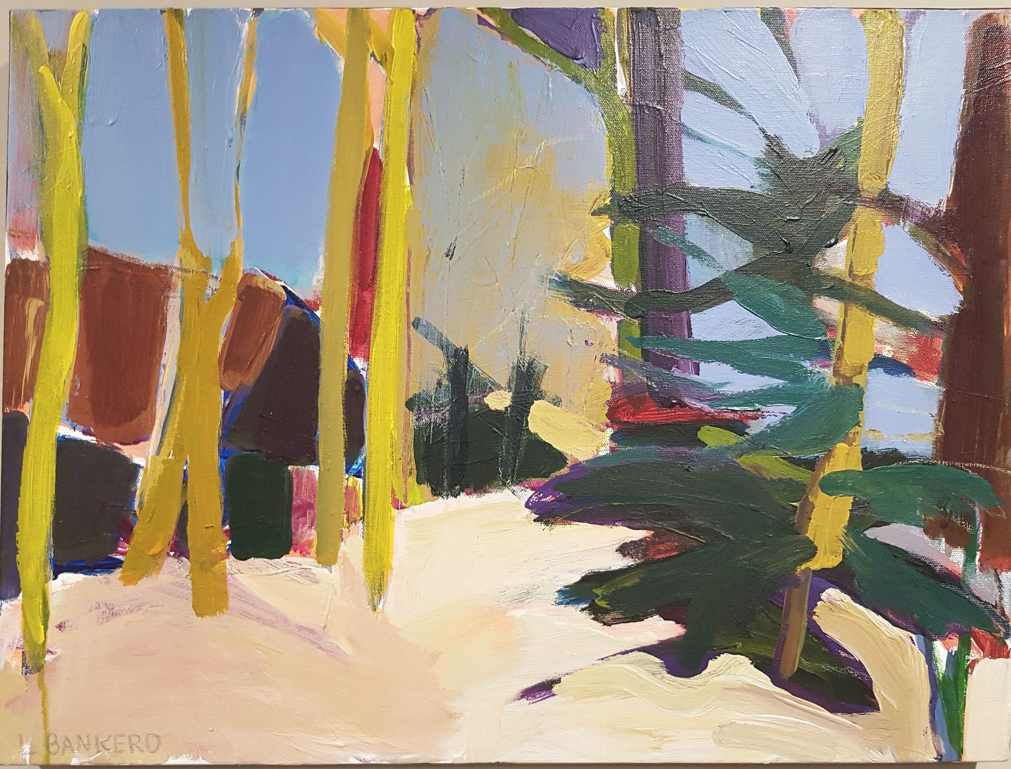 Peinture, acrylique sur toile, Lakes de la forêt Arizona n° 2 - Painting de Linda Bankerd
