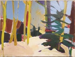 Peinture, acrylique sur toile, Lakes de la forêt Arizona n° 2