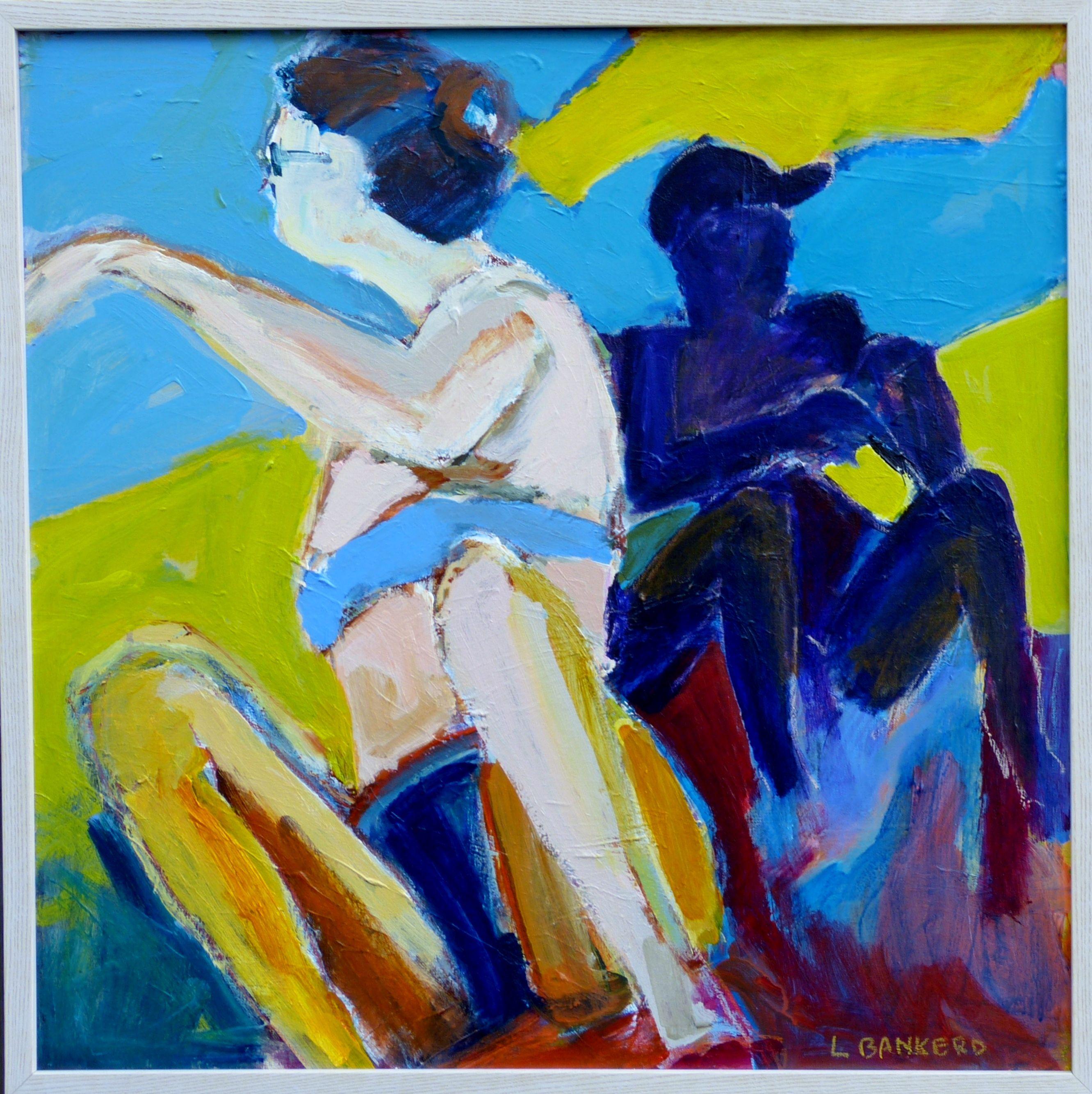 Sole e ombra, Pittura, Acrilico su tela - Painting Contemporaneo di Linda Bankerd