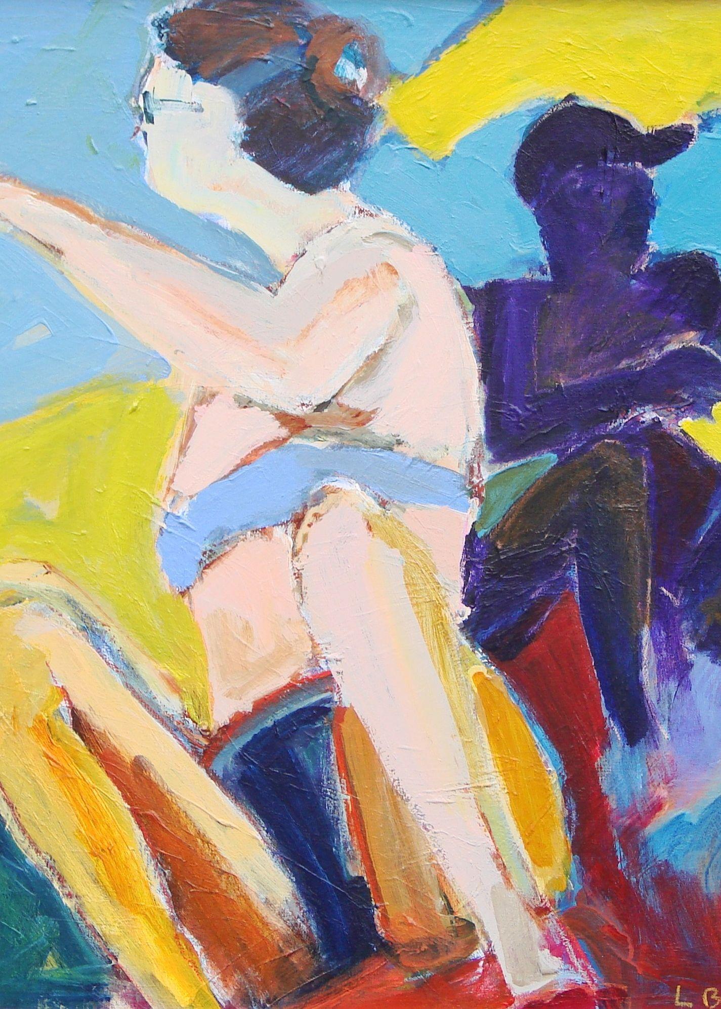 Sole e ombra, Pittura, Acrilico su tela - Painting di Linda Bankerd