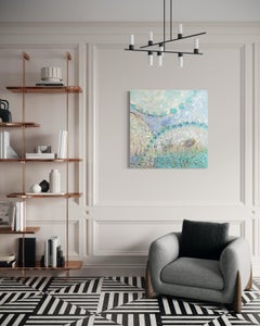 "Hidden Reef" Abstract Encaustic Painting