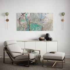 "Nature's Path" Peinture abstraite à l'encaustique