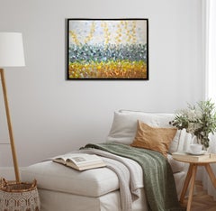 "Spring Glory, " Abstract Floral Encaustic Painting