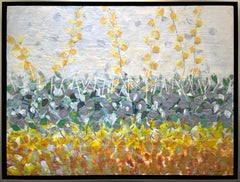 "Spring Glory, " Abstract Floral Encaustic Painting