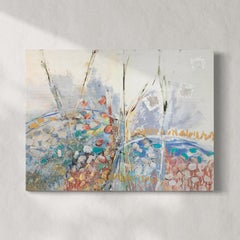 "Tre alberi II" Pittura astratta ad encausto